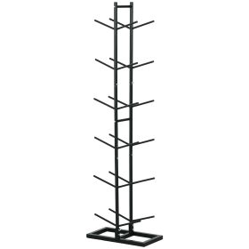 Soozier Vertical Basketball Rack, 12-Ball Capacity Organizer for Gym & Garage