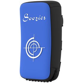 Soozier 16.5 in Muay Thai Kick Shield Punching Pad, Kick Shield for Martial Arts, Karate, Kickboxing, MMA x 1 Unit, Blue