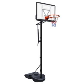 Portable Basketball Hoop for Youth Adults & Kids,Adjustable Height 6.89 ft to 10.01 ft,34 inch Backboard with Rebound System