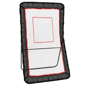 VEVOR Lacrosse Rebounder for Backyard, 4x7 Ft Volleyball Bounce Back Net, Pitchback Throwback Baseball Softball Return Training Screen
