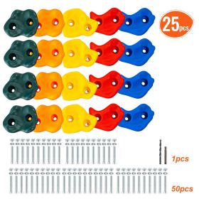 VEVOR 25 Rock Climbing Holds Climbing Rocks Rock Wall Holds Grip Indoor/Outdoor