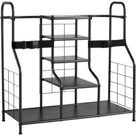 VEVOR Golf Storage Garage Organizer, 2 Golf Bag Storage Stand Holder and Other Sports Equipment Storage Rack, Outdoor Steel Garage Organizer Shel
