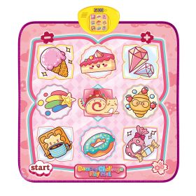 Cake Dance Mat for Kids Electronic Music Dance Pad with 6 Modes Built-in Music Adjustable Volume Optimal Gift for Boys Girls Aged 3+ Years Old