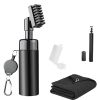 3 In 1 Golf Club Cleaning Kit Golf Club Cleaner Brush with 5Oz Water Bottle Retractable Clip Groove Sharpener Golf Towel Gift for Golfers
