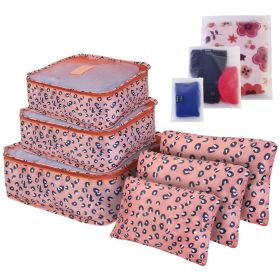 9Pcs Clothes Storage Bags Water-Resistant Travel Luggage Organizer Clothing Packing Cubes for Blouse Hosiery Stocking Underwear (Option: 9PcsClothesStorageBagLeopard)