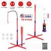 3-In-1 Baseball Toy Set For 3-5Years Old Kids And Toddlers Includes Tee Ball Stand Hanging Tee Automatic Ball Launcher with Adjustable Height For Indo