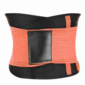 U-Shaped Slimming Waist Belt Body Abdominal Shapewear Sport Tummy Cincher Bands Office Ladies Postpartum Mothers (Option: L_Orange)