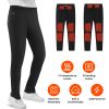 Winter Heated Pants for Men Women with 12 Heating Zones 5V USB Powered Heating Trouser with 3 Heating Levels Machine Washable for Outdoor Winter Activ