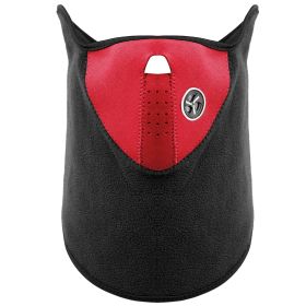 Half Face Mask Breathable Windproof Dustproof Neck Warmer for Bike Motorcycle Racing (Option: GiftNpolarFaceMaskRed)