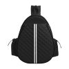 Pickleball Sling Bag for Men Women Waterproof Badminton Tennis Backpack with Wet Pocket Hidden Fence Hook Machine Washable