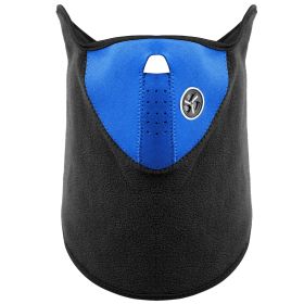 Half Face Mask Breathable Windproof Dustproof Neck Warmer for Bike Motorcycle Racing (Option: GiftNpolarFaceMaskBlue)