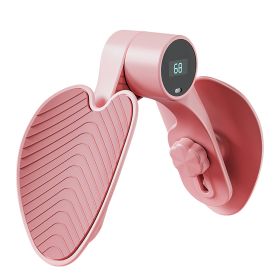 Thigh Exerciser Hip Trainer Inner Pelvic Floor Muscle Exercise Equipment with Intelligent Counter 3 Adjustable Resistance For Woman Postpartum Mother (Option: Count_Pink)