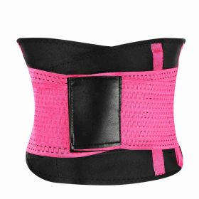 Waist Trainer Trimmer Slimming Belt Waist Cincher Trimmer Slimming Body Shaper Sport Girdle Belt Body Abdominal Shapewear for Office Ladies Postpartum (Option: XL_RoseRed)