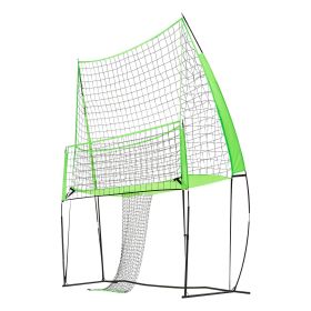 Volleyball Training Net System Adjustable Practice Equipment Indoor Outdoor (Style: Batting Style, size: 8x11 ft)