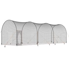 VEVOR Baseball Batting Cage, Softball and Baseball Batting Cage Net and Frame, Practice Portable Cage Net with Carry Bag (Net Installation Length: 40 feet, Product Configuration: Semi-Circular Fiberglass Frame + Net)