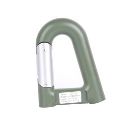 2200mAh Power Bank w/Emergency Flashlight Compass Carabiner-Shaped Hiking Camping Use (Option: GiftCarabiner4in1PBGreen)