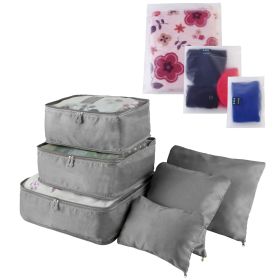 9Pcs Clothes Storage Bags Water-Resistant Travel Luggage Organizer Clothing Packing Cubes for Blouse Hosiery Stocking Underwear (Option: 9PcsClothesStorageBagGray)