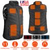 Heated Vest Electric USB Jacket Men Women Heating Coat Thermal Body Warmer Wear with 3 Temperature Levels